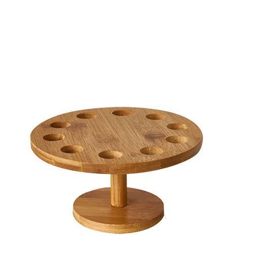 210 Tray, Bambus "pure" rund Ø 18 cm · 9 cm für 10 Spitztüten