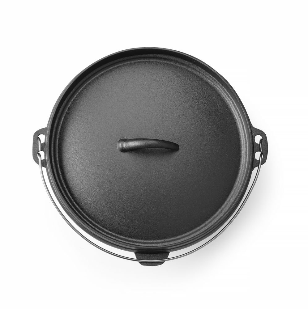 Gusseisentopf, HENDI, 7,2L, Schwarz, ⌀310x(H)155mm