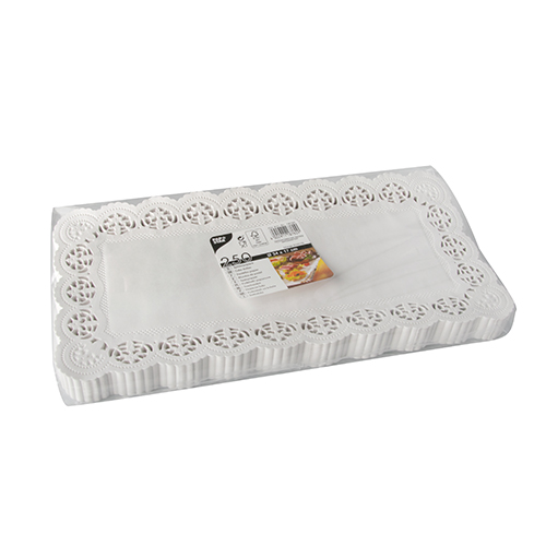 100000 Spitzenpapiere eckig 34 cm x 17 cm weiss