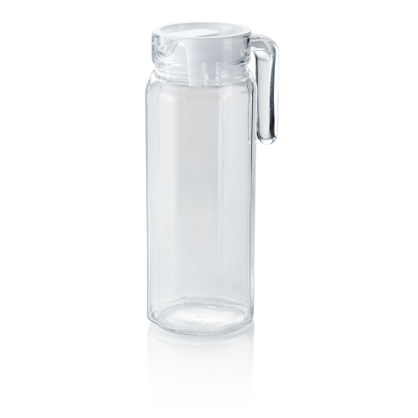 Krug mit Kunststoffdeckel, 1 ltr., Ø 8,3 cm, (H) 26 cm