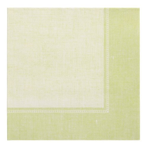12000 Servietten "ROYAL Collection" 1/4-Falz 40 cm x 40 cm hellgrün "Linum"