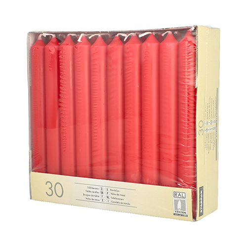 120 Tafelkerzen Ø 2,1 cm · 19,6 cm rot 6240 Tafelkerzen Ø 2,1 cm · 19,6 cm rot
