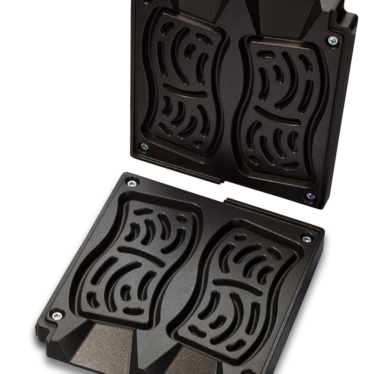 Kartoffel-Waffel Backplattensatz für Helios Vertikal-Backsystem Kartoffel-Waffel Backplattensatz für Helios Vertikal-Backsystem