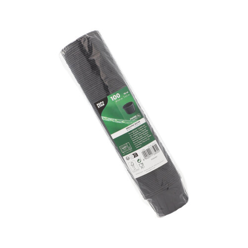 100 Dressingbecher, Papier 90 ml Ø 6,6 cm · 4,2 cm schwarz 36000 Dressingbecher, Papier 90 ml Ø 6,6 cm · 4,2 cm schwarz