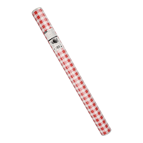 186 Tischdecke, Folie 50 m x 80 cm rot "Karo"