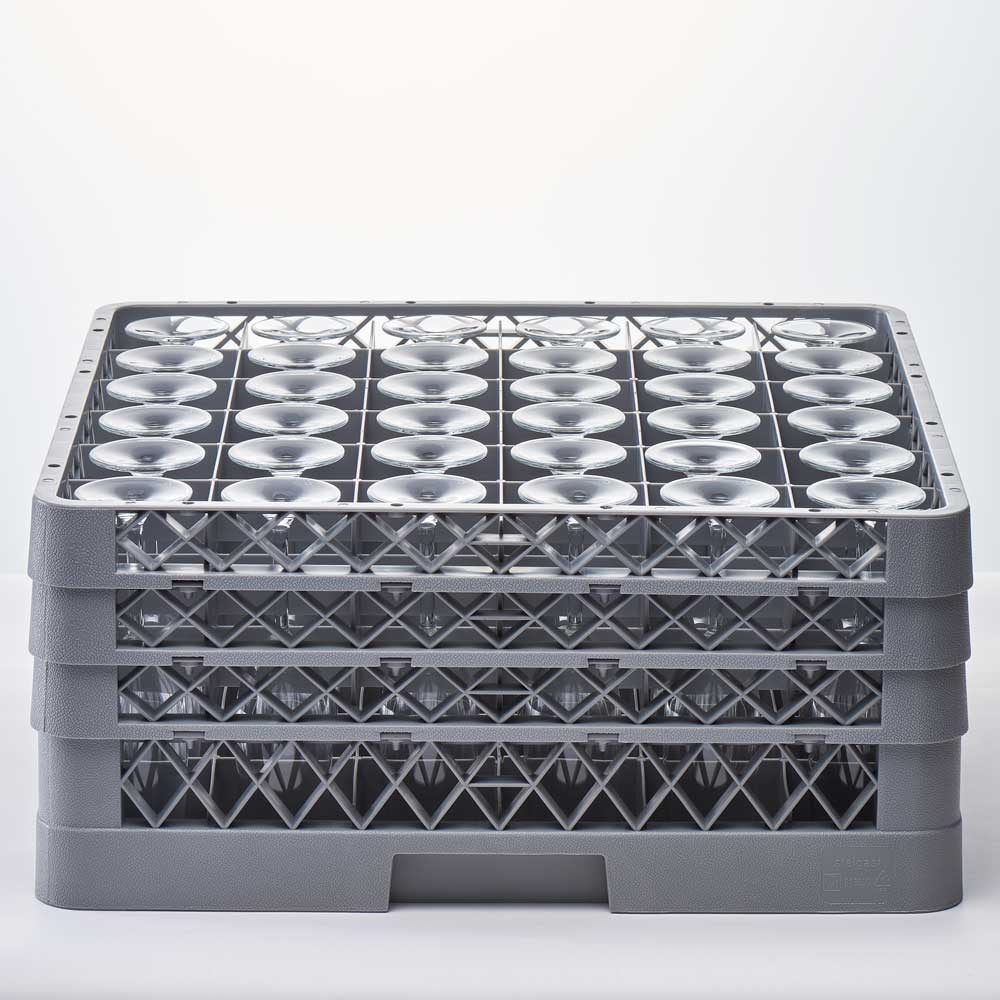 Spülkorb für Gläser und Tassen, 36 Fächer, 500 x 500 mm Spülkorb für Gläser und Tassen, 36 Fächer, 500 x 500 mm