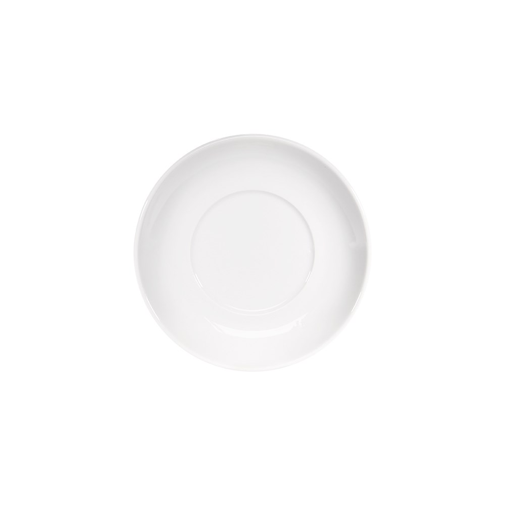 Untertasse für Kaffeetassen, reinweißes Hotelporzellan, Serie Isabell, Ø 155 mm