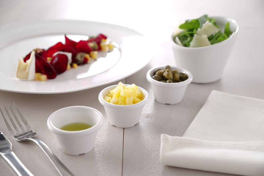 Auflaufförmchen - HENDI, 0,045L, Schwarz, 12 Stk., ⌀60x(H)35mm Schüssel schräg Velocity, HENDI, 110x110x(H)100mm