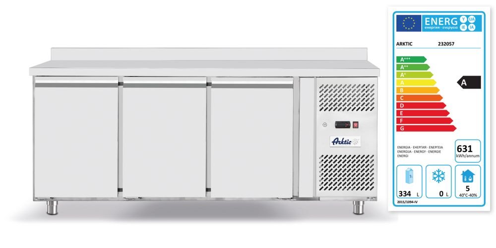 Kühltisch, dreitürig Profi Line 420 L, Arktic, Profi Line, GN 1/1, 420L, 230V/400W, 1795x700x(H)879mm Kühltisch, dreitürig Profi Line 420 L, Arktic, Profi Line, GN 1/1, 420L, 230V/400W, 1795x700x(H)879mm