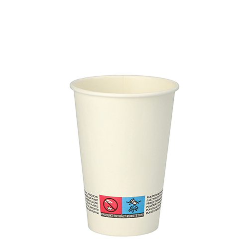 22500 Automatenbecher, Pappe "To Go" 0,18 l Ø 7 cm · 9,2 cm weiss