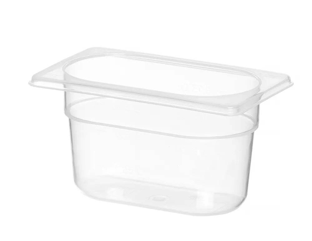 Gastronorm-Behälter 1/9, Profi Line, 1,0, GN 1/9, 1L, Transparent, 176x108x(H)100mm Gastronorm-Behälter 1/9, Profi Line, 1,0, GN 1/9, 1L, Transparent, 176x108x(H)100mm