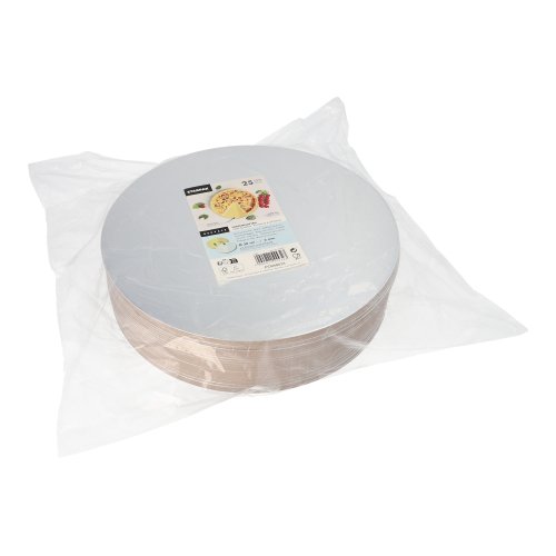 25 Tortenplatten rund Ø 30 cm · 0,3 cm gold/silber 2100 Tortenplatten rund Ø 30 cm · 0,3 cm gold/silber