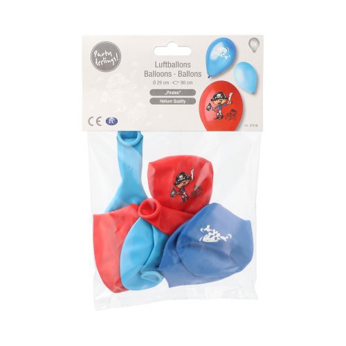 20160 Luftballons Ø 29 cm farbig sortiert "Pirates"
