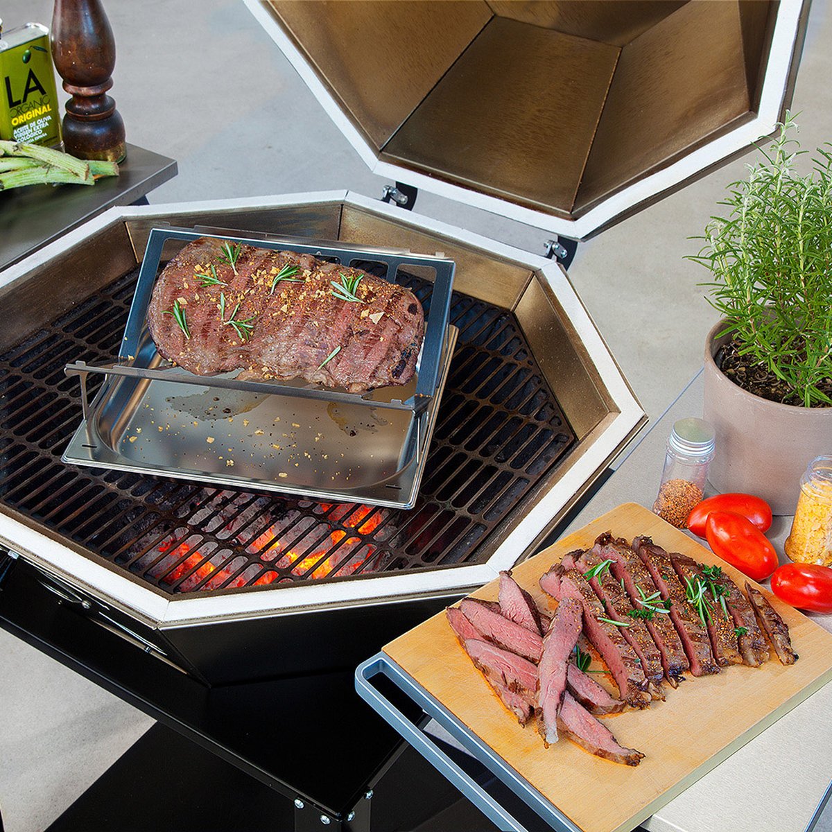 Diamant Grill Kompakt-Set Diamant Grill, Diamant Fassung und Outdoor Rollensatz Diamant Grill Komplett-Set Diamant Grill, Diamant Fassung, Diamant Flügel und Outdoor Rollensatz