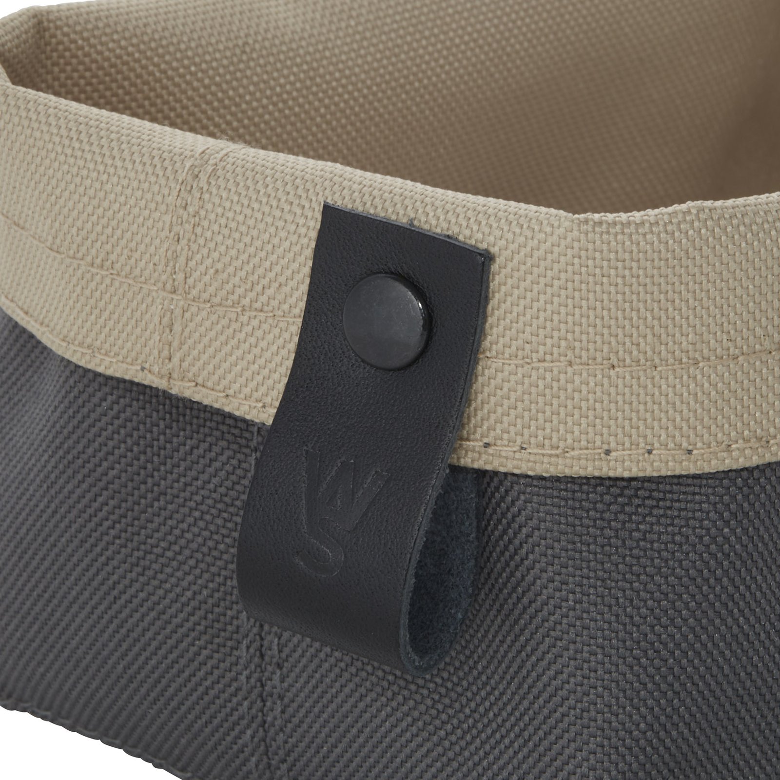 Brottasche FLIP TETRON, 15 x 11 x 8 cm, light grey/light khaki, Tetron