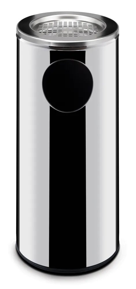 Mülleimer Standmodell mit Aschenbecher, 33L, ⌀240x(H)660mm