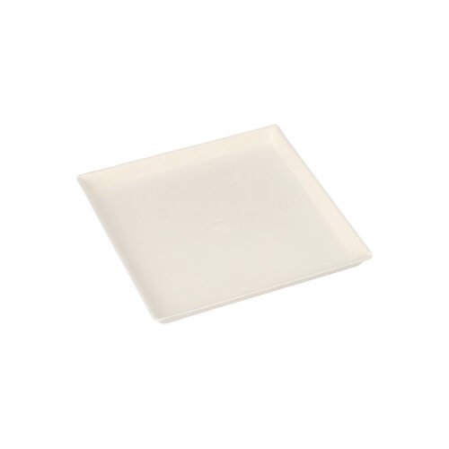 16800 Teller Zuckerrohr "pure" eckig 12,5 cm x 12,5 cm x 1 cm weiss "Cella"