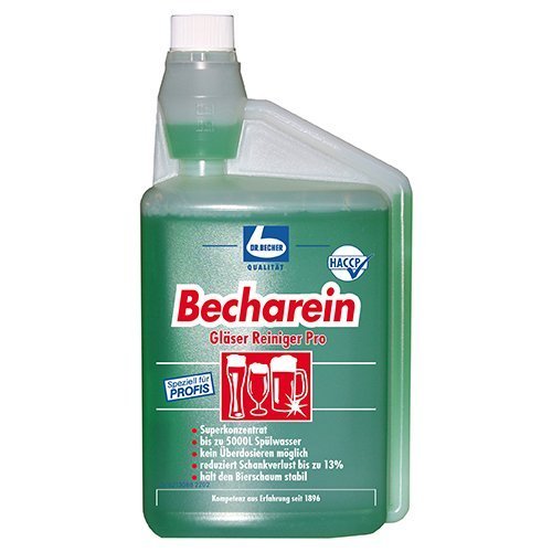 384 "Dr. Becher" Becharein Gläserreiniger Pro 1 l grün in Dosierflasche