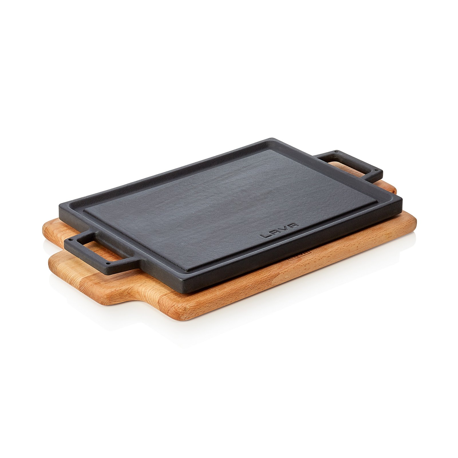 Servier-/Wendegrillplatte 37,5 x 22 x 1,5 cm