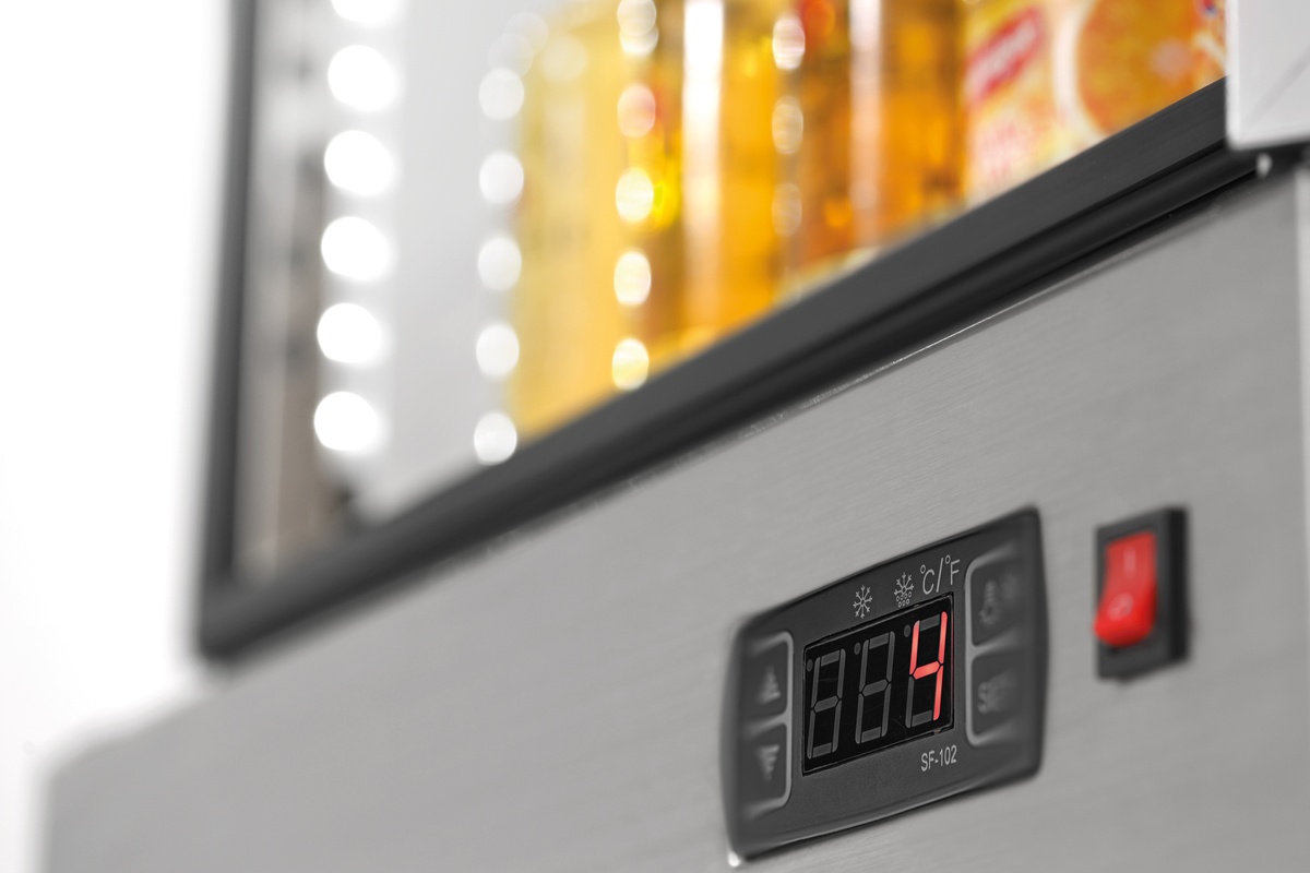 Mini-Kühlvitrine 78L, Edelstahl