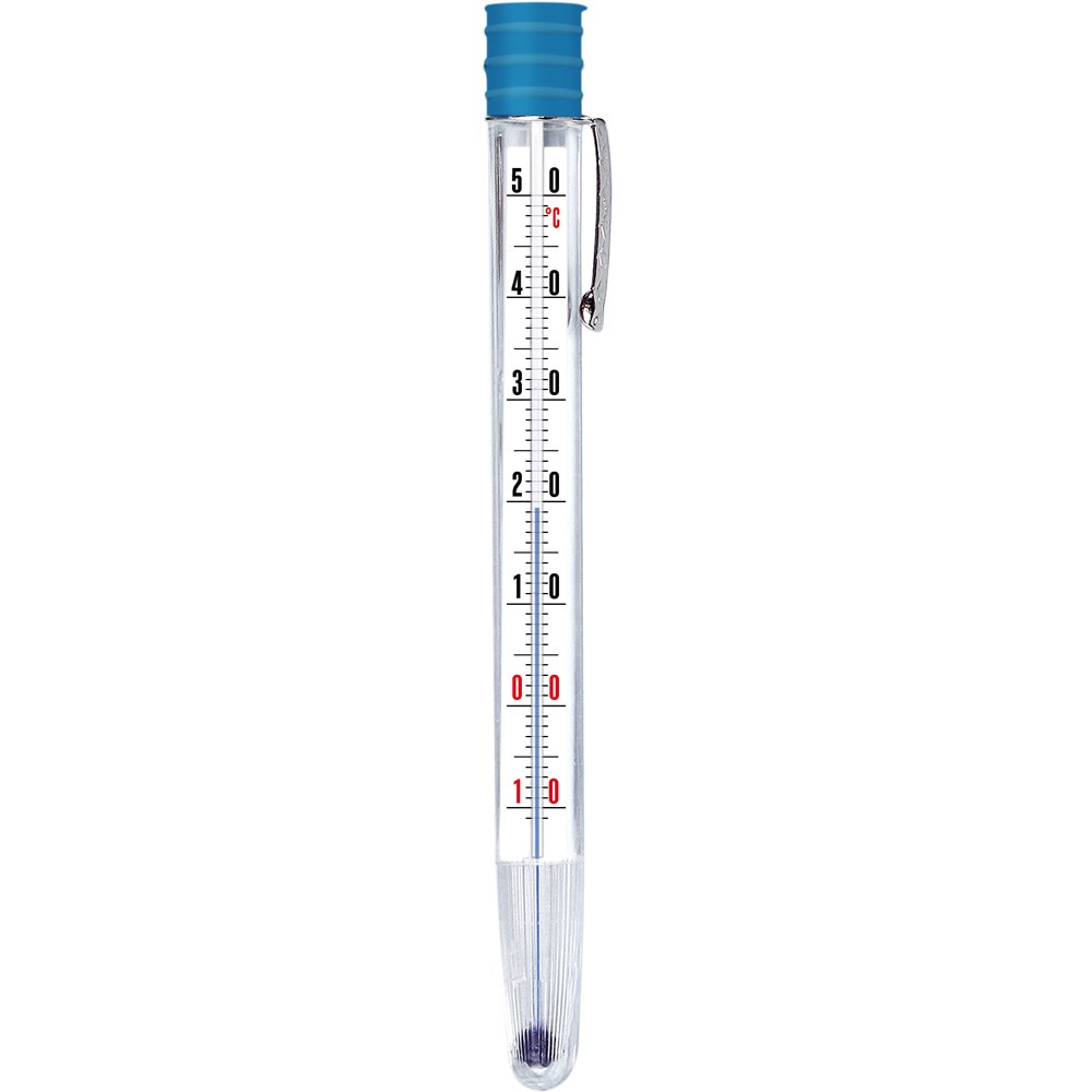 Thermometer mit Metall-Clip, Temperaturbereich -20 °C bis 50 °C Thermometer mit Metall-Clip, Temperaturbereich -20 °C bis 50 °C