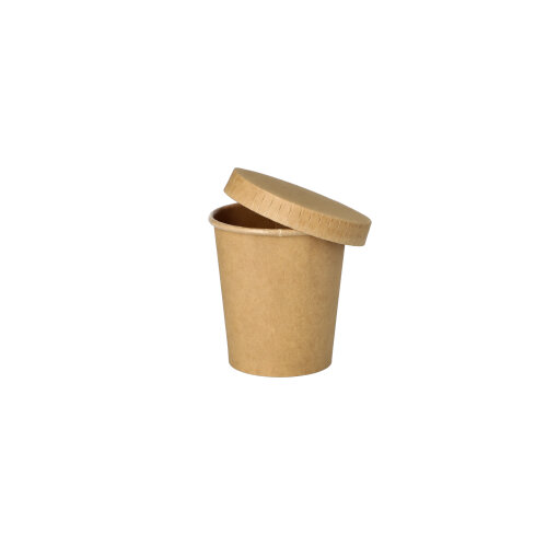 29000 Portionsbecher, Pappe 120 ml Ø 6 cm · 6,6 cm braun