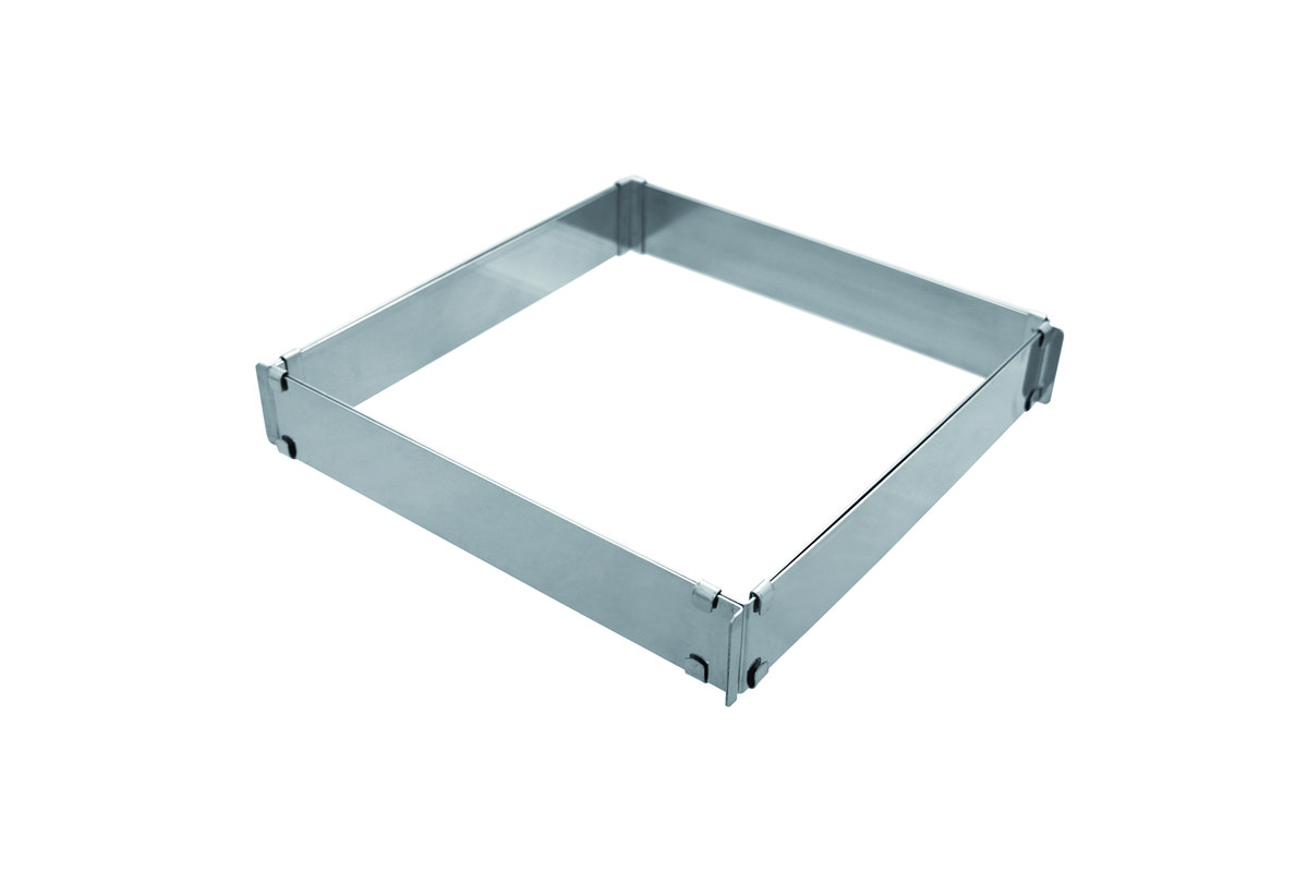 Backrahmen rechteckig ,verstellbar, Maße: 300 x 300 mm Backrahmen rechteckig ,verstellbar, Maße: 300 x 300 mm