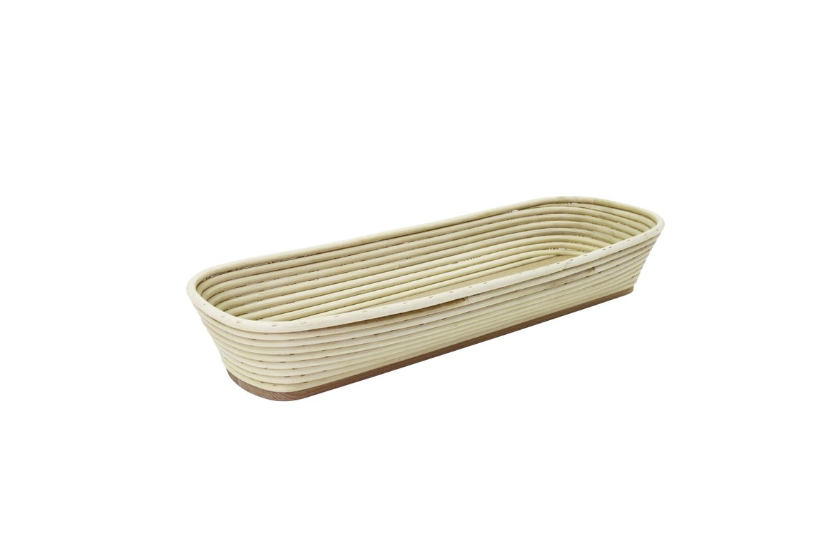 Brotform / Gärkorb lang 500 x 160 mm-Holzboden