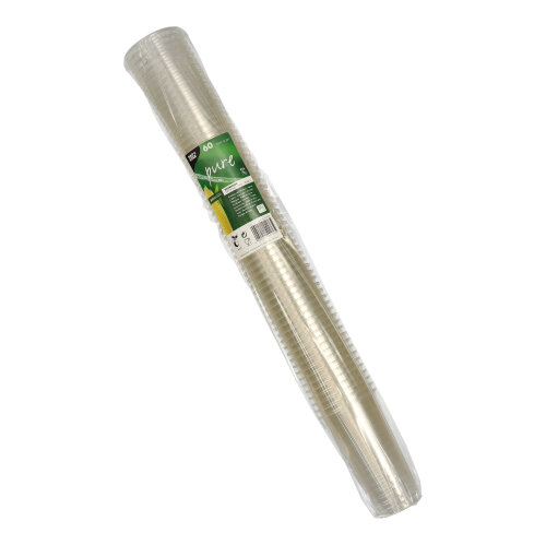 32400 Bierbecher, PLA "pure" 0,2 l Ø 7,05 cm · 12,4 cm glasklar / 0,25 l