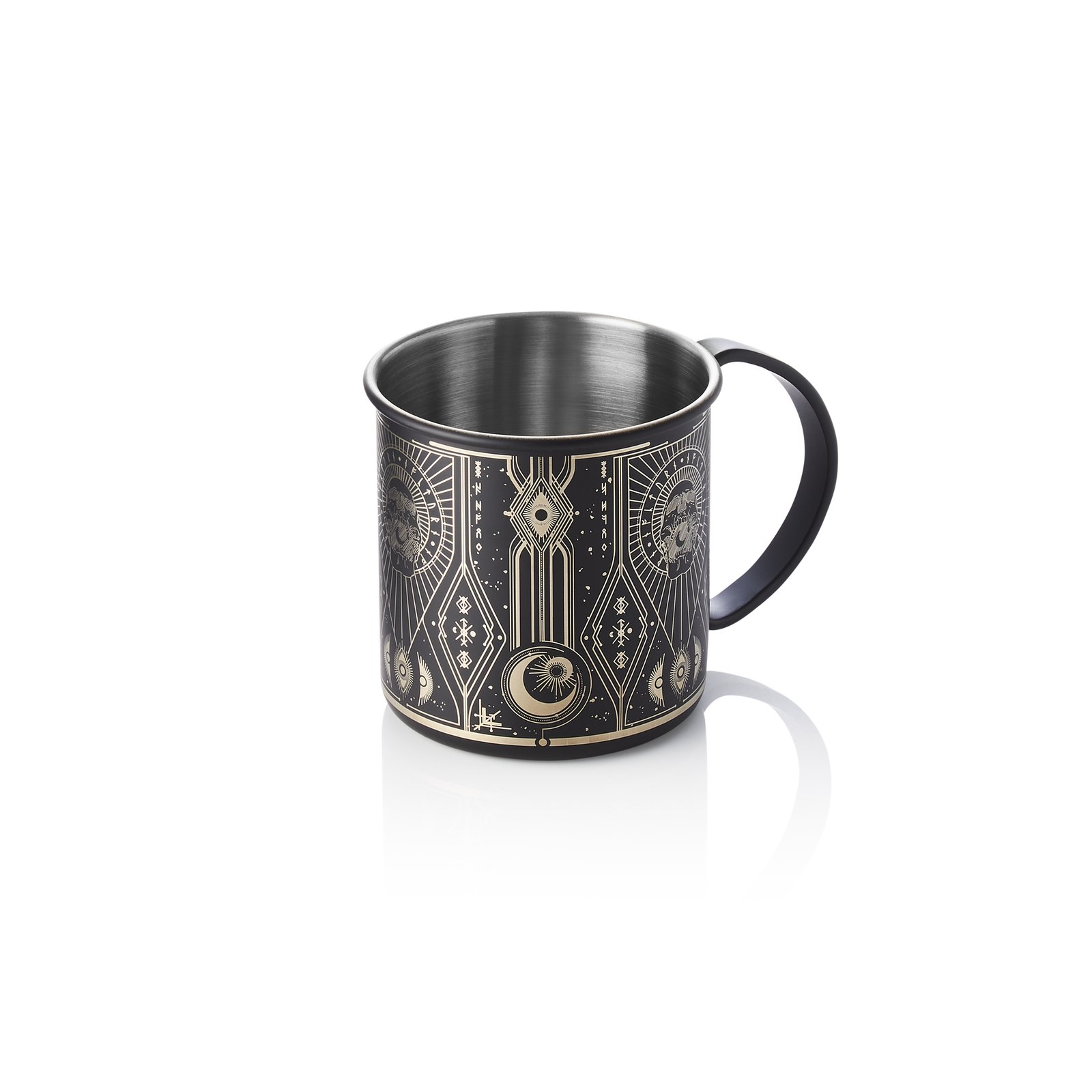 Moscow Mule Tattoo NOCTURN, 0,45 ltr., Ø 9 cm, Höhe 9 cm, schwarz, gold Moscow Mule Tattoo NOCTURN, 0,45 ltr., Ø 9 cm, Höhe 9 cm, schwarz, gold