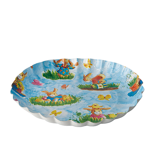 75 Präsentierschalen-Ostern rund Ø 23 cm · 2,5 cm Ostern sortiert