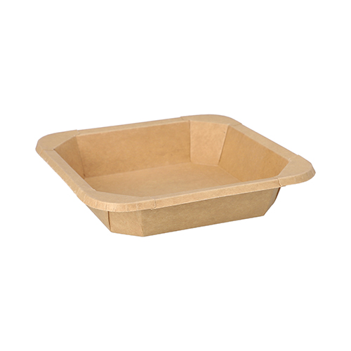 3600 Lunchboxen, Pappe eckig 500 ml 3,3 cm x 16,2 cm x 16,2 cm braun