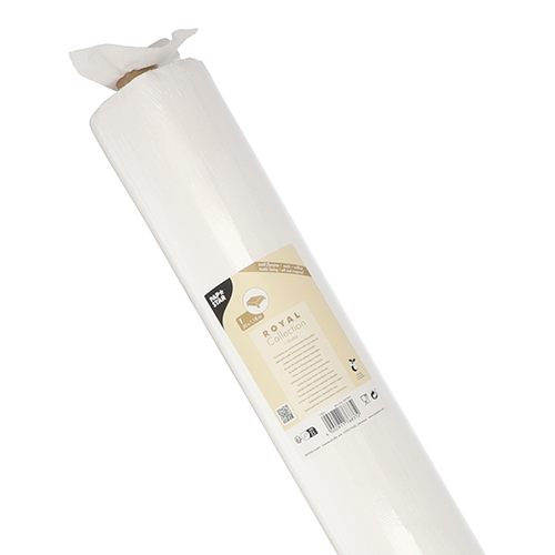 48 Tischdecke, stoffähnlich, PV-Tissue Mix "ROYAL Collection" 20 m x 1,18 m weiss