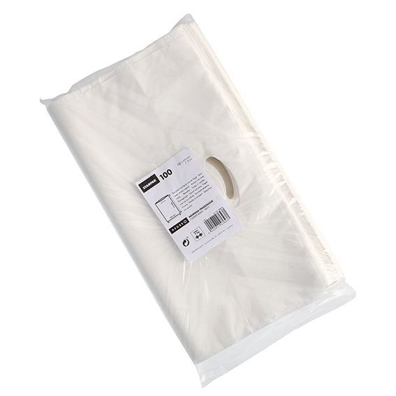 10800 Griffloch-Tragetaschen, HDPE 50 cm x 45 cm x 8 cm weiss