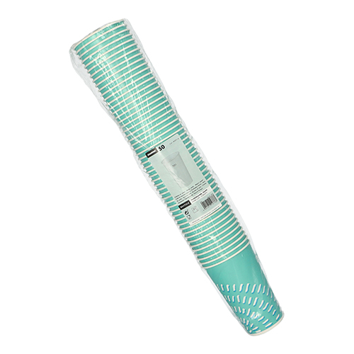 18000 Trinkbecher für Kaltgetränke, Pappe 0,4 l Ø 8,97 cm · 13,5 cm türkis