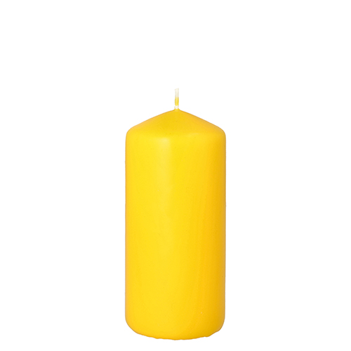 1120 Stumpenkerze Ø 60 mm · 130 mm goldgelb