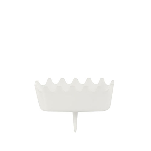 3456 Halter für Zahlenkerzen 3,8 cm x 4,9 cm x 1,2 cm weiss