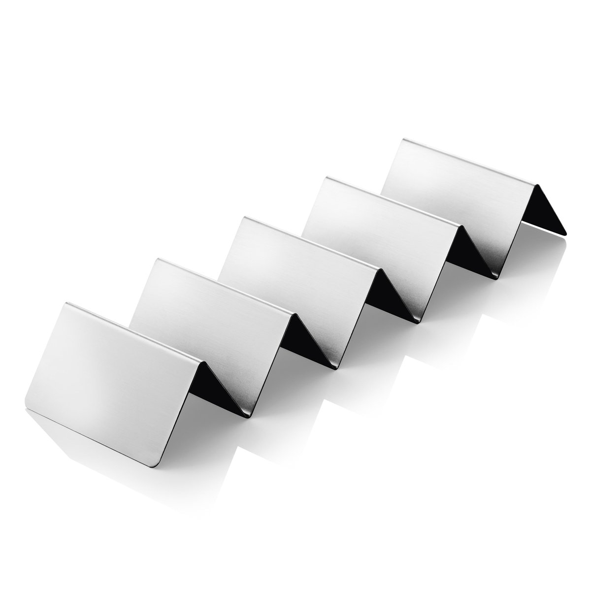 Snackpresenter mit 4 Ablagen, 35 x 10 x 5 cm, Edelstahl