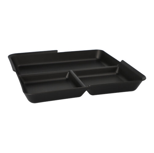 Circulware by Haval Mehrweg-Schalen Mix & Match eckig 2,9 cm x 23,4 cm x 23,4 cm schwarz