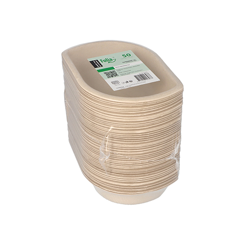 14400 Snacktrays Zuckerrohr 3,1 cm x 9,7 cm x 13,2 cm natur