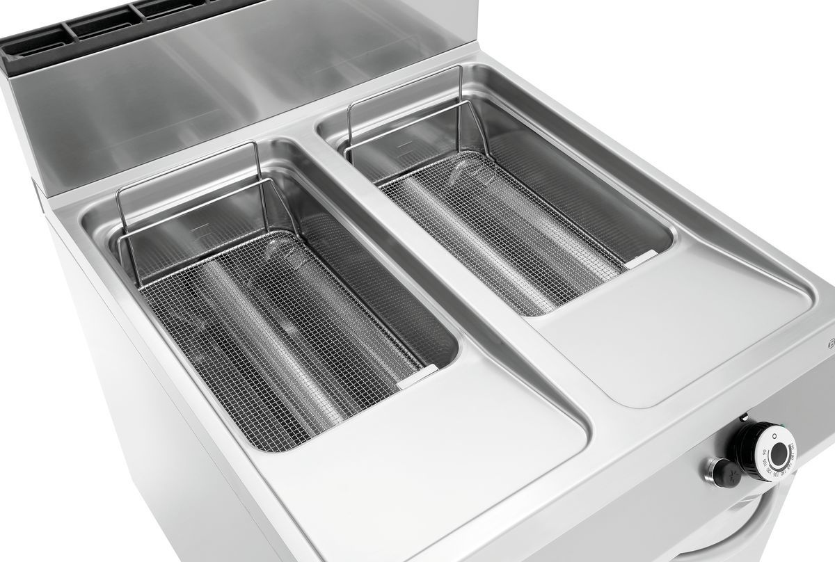 Gas-Standfritteuse, 2 Becken Gas-Standfritteuse, 2 Becken