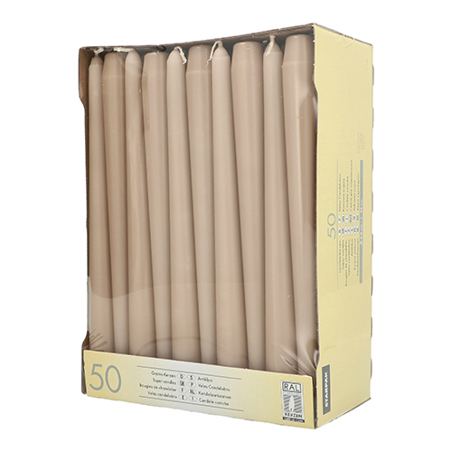 50 Leuchterkerzen Ø 2,2 cm · 25 cm puder 7200 Leuchterkerzen Ø 2,2 cm · 25 cm puder