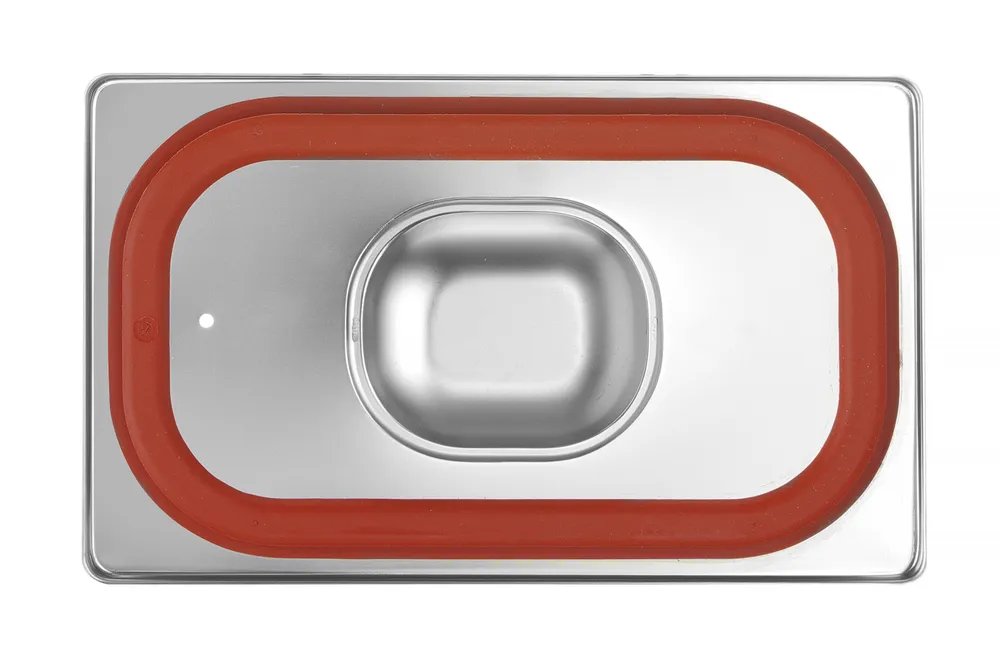 Gastronorm-Deckel mit Silikonrand, Profi Line, GN 1/4, 265x162mm Gastronorm-Deckel mit Silikonrand, Profi Line, GN 1/4, 265x162mm