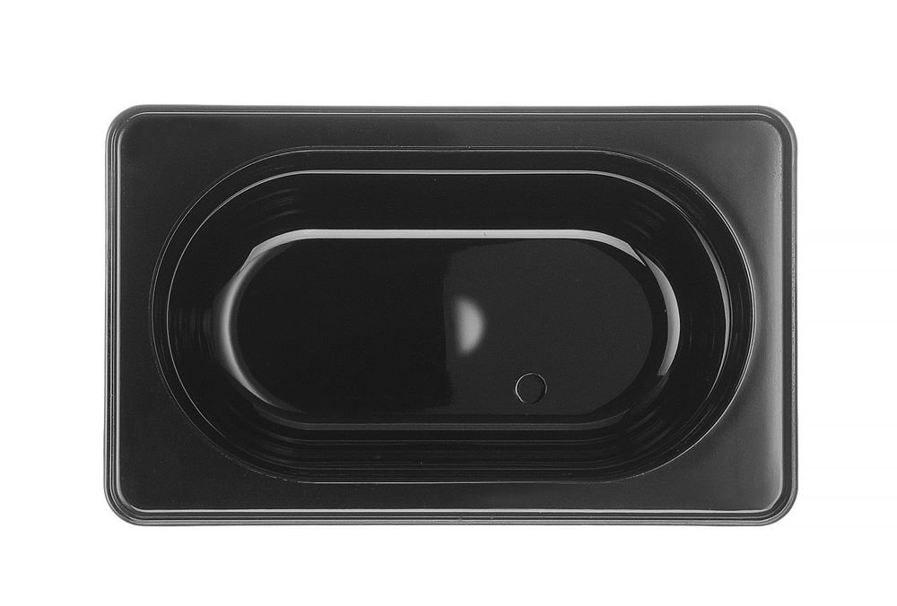 Gastronorm-Behälter 1/9, HENDI, GN 1/9, 1L, Schwarz, 176x108x(H)100mm