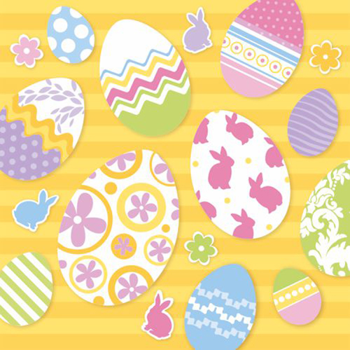 20 Servietten, 3-lagig 1/4-Falz 33 cm x 33 cm "Leaning eggs" 22800 Servietten, 3-lagig 1/4-Falz 33 cm x 33 cm "Leaning eggs"