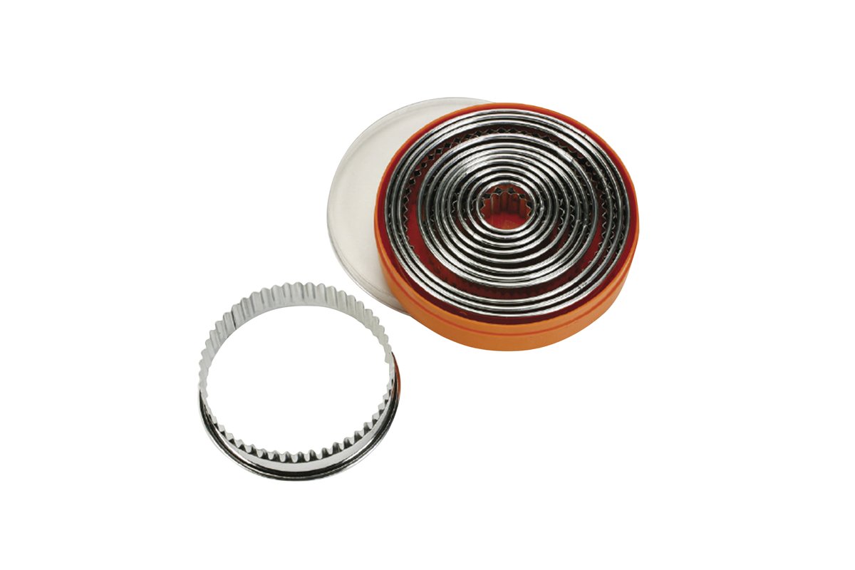 Ausstechersatz rund gezackt