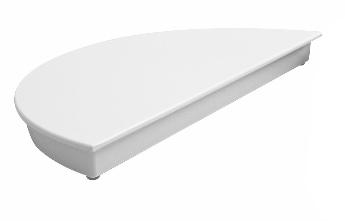 Tortenplatten, Melamin, weiß, 1/2