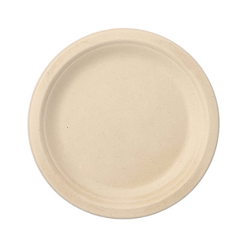 8640 Teller, Zuckerrohr "pure" ungeteilt Ø 18 cm · 2 cm natur