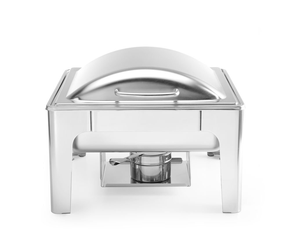 Chafing Dish GN 2/3, satiniert, HENDI, Profi Line, 6L, 395x430x(H)290mm