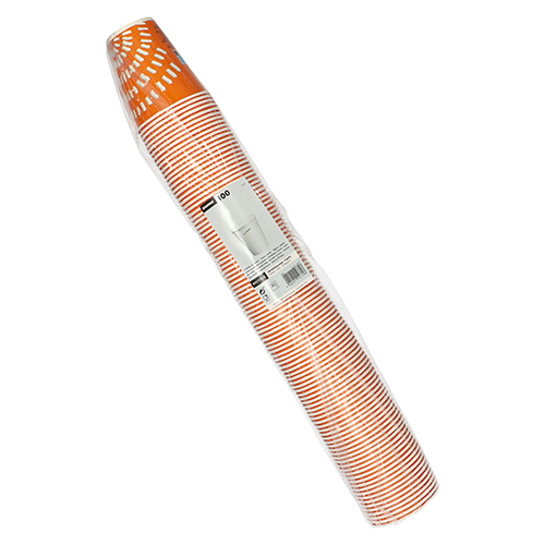 36000 Trinkbecher für Kaltgetränke, Pappe 0,25 l Ø 8,97 cm · 10 cm orange